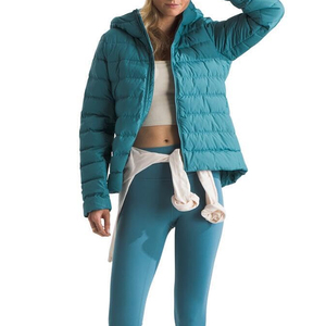 Doudoune unie pour femme, modèle le plus vendu, sur mesure, manteau d'hiver long à capuche coupe-vent et respirant - Product Image 1