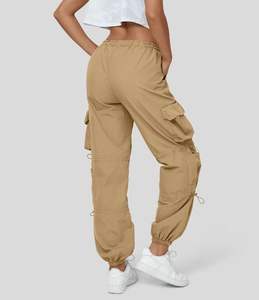 Pantalon cargo pour homme délavé à l'acide, écologique, taille haute, poches utilitaires, décontracté, streetwear, coupe ample, tendance, vêtement de travail - Product Image 5