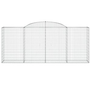 Juego de 4 Cestas de Gabión de Hierro Galvanizado Plateado para Cercas, Enrejados y Puertas - Product Image 4