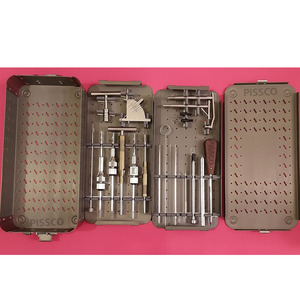 Juego de instrumentos ortopédicos PISSCO para extracción de cemento, para cirugía de rodilla, cadera y hombro, fabricado por Pissco Instruments - Product Image 3