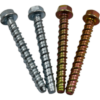 Factory Supply Carbon Steel Self-cutting Screw Hex Flange Head Zinc Plated M6-M14 High Tensile Strength OEM ODM Custom Concrete