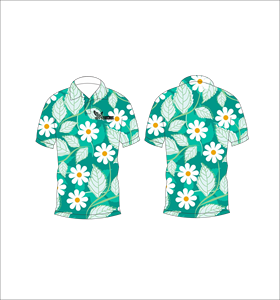 เสื้อโปโลพิมพ์ลายดอกไม้แบบกำหนดเองสำหรับผู้ชาย เสื้อโปโลผ้าฝ้ายระบายอากาศได้ดี แขนสั้น สวมใส่สบายๆ สไตล์ฤดูร้อน - Product Image 6