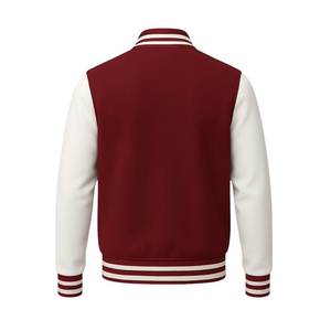 Veste universitaire unisexe d'hiver de haute qualité, personnalisée, style basketball, col montant, motif dessin animé, 100 % laine, coupe-vent, streetwear, fermeture boutonnée - Product Image 6
