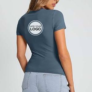 Camisetas de Algodón Básicas, Lindas y Casuales de Verano para Mujer - Product Image 6