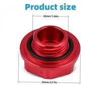 Bouchon de remplissage d'huile moteur en aluminium, couvercle de bouchon de réservoir de carburant, remplacement pour Honda EK Civic EG Valve
