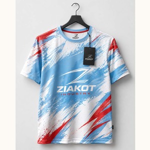 Camiseta de alto rendimiento con diseño 3D de caballo en llamas, color marrón, naranja y blanco, personalizada para la industria Ziakot, al por mayor - Product Image 5
