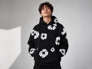 Sweat-shirts à strass pour hommes, prix de gros OEM, 100% coton, doublure en polaire, respirant, séchage rapide, confortable, vêtements décontractés, haute qualité - Product Image 4