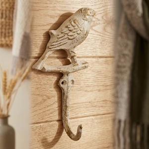 Rustic Vintage Bird Wall <b>Hook</b> Cast Iron Eco-Friendly <b>Decorative</b> <b>Coat</b> Hat Hanger Handmade Animal Pattern Wall Mounted Clothing - Product Image 1