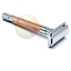 Maquinilla de Afeitar de Seguridad de Doble Hoja de Acero Inoxidable de Alta Calidad con Mango Largo para Hombre - Product Image 3