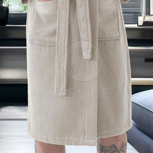 Peignoir en tissu éponge 100% coton pour homme, confort premium, mode hiver - Doux et idéal pour le quotidien, en vente en ligne - Product Image 5