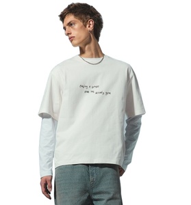 เสื้อเชิ้ตผ้าคอตตอนแขนครึ่งคอระบายได้ดีทรงหลวมใส่สบายพิมพ์ยี่ห้อได้ตามต้องการฤดูร้อนของ100% - Product Image 1