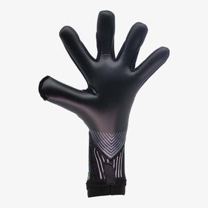 Guantes de Portero de Fútbol Personalizados con Logotipo en Negro y Azul, Guantes Profesionales de Cuero con Logotipo Personalizado y Protección Ajustable para los Dedos - Product Image 3
