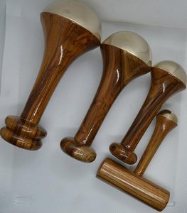 Varita Kansa de madera premium al por mayor, herramienta de masaje facial hecha a mano para el cuidado de la belleza y el bienestar ayurvédico por AALIYAN IMPEX - Product Image 1