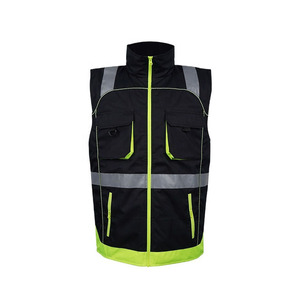 Vêtement de travail, gilet de sécurité réfléchissant avec poches, vêtement de travail haute visibilité, construction de qualité supérieure - Product Image 2