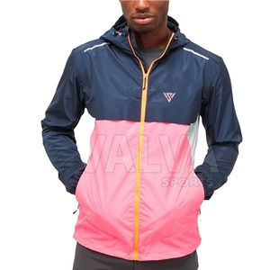 High Quality Men's Winter Stand Collar <b>Waterproof</b> Windbreaker <b>Jacket</b> Custom Logo Zipper Knitted Fabric High Street Pockets OEM - Product Image 1