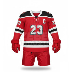 Custom Design Ice Hockey Uniform Package Full Team Wear Set Polyester Breathable Lightweight Fabric Jersey Shorts <b>Socks</b> Sports - Product Image 3