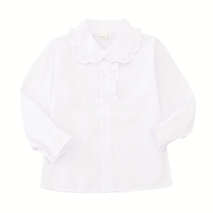 Camisa de Vestir Blanca con Botones para Niños y Niñas, Manga Larga, Uniforme Escolar, Opción Económica - Product Image 3
