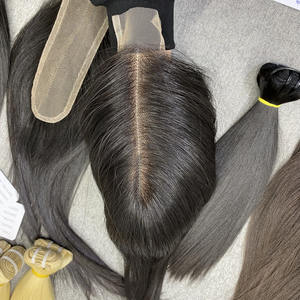 Extensions de cheveux lisses # 1B | Cheveux humains vierges | Cuticules alignées | Lisses et soyeux - Product Image 2