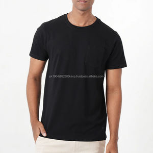 Camisetas Personalizadas, Camiseta de Verano Extra Grande para Hombre, Camiseta con Bolsillo, Camiseta de Algodón de Bambú para Hombre, Camiseta de Manga Corta para Hombre - Product Image 4