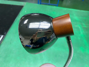 Minimalist <b>Table</b> Lamp Wooden Base Small <b>Bedside</b> Desk Light with On Off Switch Home Decor Made in Vietnam - Product Image 3