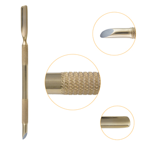 High Quality Reusable Dual-End Double Head Cuticle Pusher Manicure Nail Care Tools Stainless Steel Customized Logo Eco-Friendly - Product Image 4