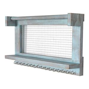 Barra de Joyería Desmontable con 16 Ganchos, Soporte de Pared para Organizar Aretes, Collares y Sujetadores - Product Image 3