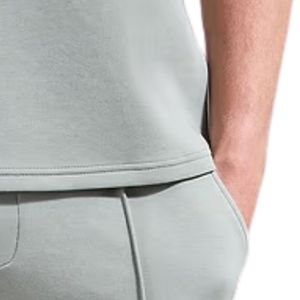T-shirt Homme Personnalisé à Col Rond avec Logo Imprimé, Vert Sauge, Décontracté, Manches Courtes, en Coton, Haut de Gamme, Vêtement de Sport et Fitness - Product Image 6