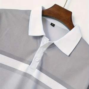 Camiseta polo antiarrugas estilo golf para hombre, personalizable, informal, de manga corta, para verano. - Product Image 6