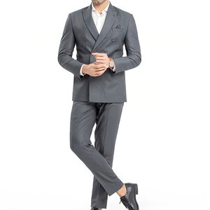 Costumes formels pour hommes, coupe ajustée, ensemble de costume d'affaires, blazer et pantalon, qualité supérieure, tissu doux, taille et couleur sur mesure, vente en gros - Product Image 1