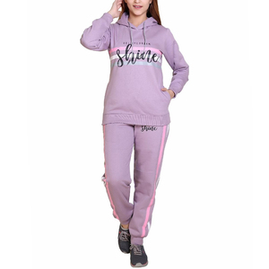 Ensemble de survêtement personnalisé pour femme, dernière collection, 2 pièces, pour entraînement, sport, gym, jogging, comprenant un sweat à capuche et un pantalon de jogging - Product Image 1