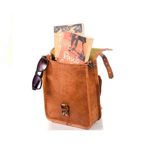 Sac d'affaires imperméable multifonction marron sac à dos pour homme en cuir véritable école à la mode pour le voyage - Product Image 5