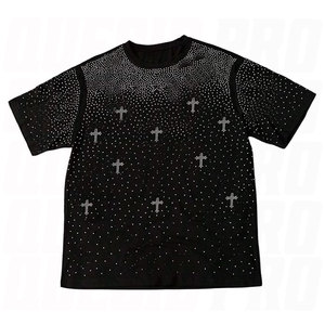 Camisetas brillantes para hombre, camisetas gráficas de manga corta, ropa de calle de inspiración retro, camisetas informales con cuello redondo, camisetas brillantes con purpurina para fiesta - Product Image 1