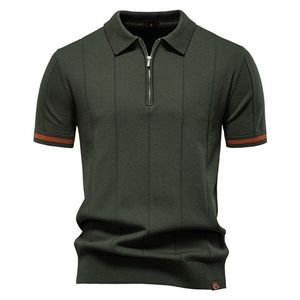 เสื้อโปโลผู้ชายผ้าฝ้ายแขนสั้นทรงปกติ คุณภาพดี รับผลิตตามแบบ OEM พร้อมสกรีนโลโก้และปรับขนาดได้ - Product Image 1
