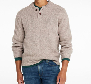 Pull en laine tricoté pour homme, couleur unie, manches longues, fermeture boutonnée, pull épais chaud pour l'hiver - Product Image 6