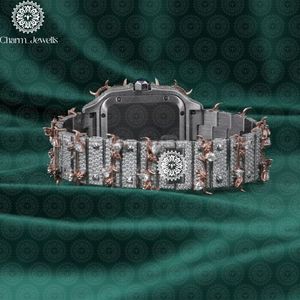 Charm_Jewells Luxury Women's <b>Mechanical</b> <b>Watch</b> Stainless Steel Square Dial Analog ETA Movement 38mm Fashion Jewelry - Product Image 2