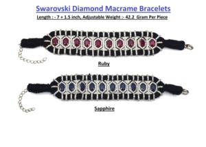 Pulsera Ajustable Ovalada de Plata de Lujo con Diamantes, Diseño Islámico Sameer, para Niños y Hombres, Regalo de Compromiso o Aniversario - Product Image 2