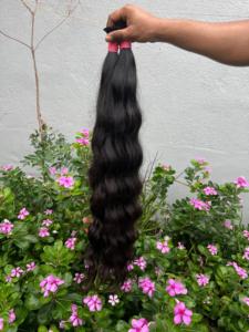 Extensiones de Cabello Humano Remy I-Tip, Cabello Indio Liso Marrón Claro, Doble Trama, 50g - Product Image 2