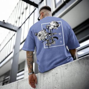 เสื้อยืดสโตนวอช แอซิดวอช ผ้าฝ้าย 100% เสื้อยืดโอเวอร์ไซส์พิมพ์ลายสำหรับผู้ชาย ผู้จำหน่ายเสื้อยืดผ้าฝ้ายหนาพิมพ์ลายแอซิดวอชสำหรับผู้ชาย - Product Image 5