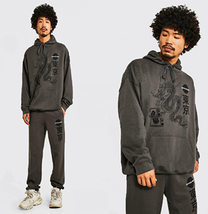 Sudadera con capucha y cordón elástico para hombre, ropa deportiva masculina de marca personalizada, jersey de chándal con capucha y bolsillo tipo canguro - Product Image 2