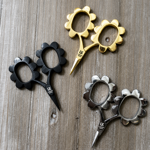 Ciseaux Putford blancs, petits ciseaux mignons pour broderie, mini-ciseaux bicolores circulaires de Degen - Product Image 4