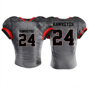 Maillot de football pour homme 24 gris rouge noir imprimé numérique en mesh respirant à manches courtes coupe régulière pour adulte toutes saisons coupe-vent - Product Image 1