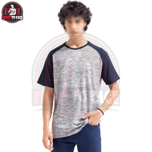เสื้อยืดแร็กแลนสีทูโทน คุณภาพดีจากซัพพลายเออร์ชั้นนำ พร้อมโลโก้ของตัวเอง บริการ OEM ODM สำหรับเสื้อผ้าสตรีทแวร์ผู้ชาย - Product Image 4