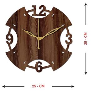 Handmade Wooden <b>Clock</b> Vintage Style Decorative <b>Wall</b> <b>Clock</b> Budget Friendly Home Decor Premium Wooden <b>Clock</b> - Product Image 3