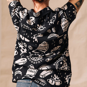 Camisa Hawaiana Personalizada, Casual, con Estampado DTG, Blusa de Verano, Nueva, Ligera, Tipo Cárdigan, Holgada, de Manga Corta para Mujer - Product Image 4