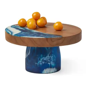 Soporte para Pasteles de Resina de Lujo Hecho a Mano para Decoración del Hogar y Repostería, Soporte Decorativo para Exhibición de Postres con Acabado Brillante - Product Image 4