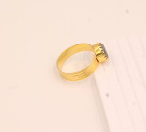 Anillo de Amatista Natural para Mujer, Plata de Ley 925, Chapado en Oro de 18k, Gema Facetada, Venta al por Mayor para Fiestas, Anillo con Biseles Dentados - Product Image 6
