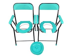 <b>Portable</b> Commode Chair with Bucket (sagar) - Product Image 4