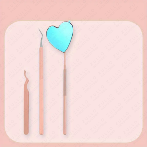 Stainless Steel Eyelash Extension Tweezers with Mirror Professional Makeup <b>Tool</b> for Eyelashes Precision Lash Use - Product Image 5