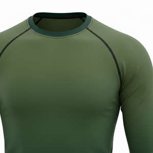 เสื้อรัดกล้ามเนื้อแขนยาวแบบยูนิเซ็กซ์ พรีเมียม สำหรับออกกำลังกาย  แบบซับลิเมชั่นสั่งทำได้ เหมาะสำหรับ BJJ MMA ยิวยิตสู  ชุดฝึกซ้อมกีฬาต่อสู้ - Product Image 4