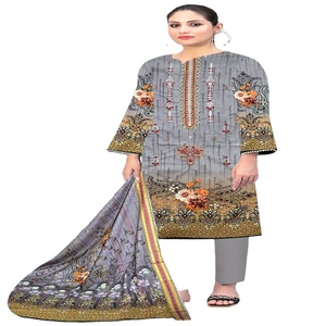 เดรสทำงานปักลายซาลวาร์คามีซของผู้หญิงสามชิ้นอินเดียและปากีสถาน - Product Image 1